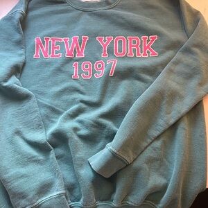 Anthropologie Teal Knit Top